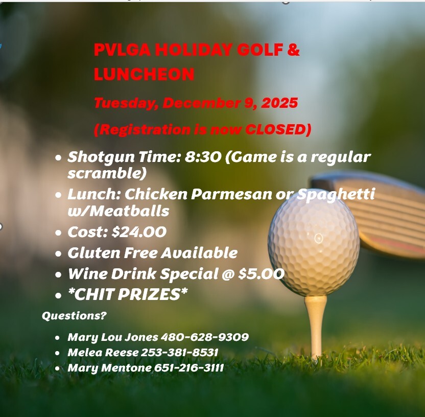 Holiday Luncheon closed Dec 1